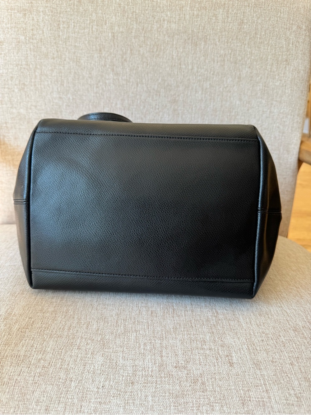 Coach Black Crossgrain Leather Street Zip Tote Bag - Style F34103 - Picture 6 of 11